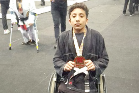 Paratleta de Pinda conquista ouro no Pan-Americano de Jiu-jitsu